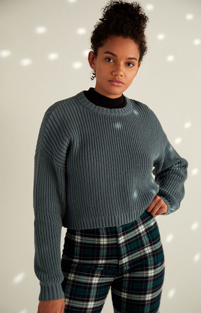 Basic Cinched Crew Sweater
