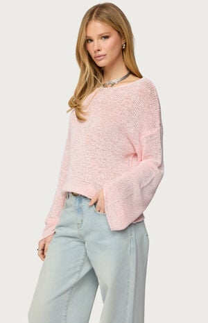 Drop Shoulder Light Knit Sweater image number 2