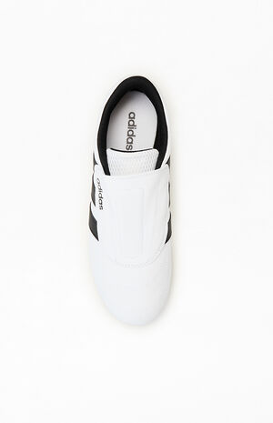Women's White & Black Tekwen Slip-On Sneakers image number 5