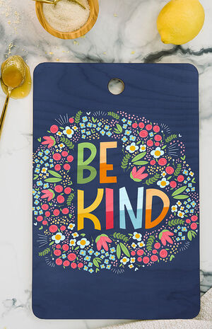 Be Kind Rectangle Cutting Board image number 2