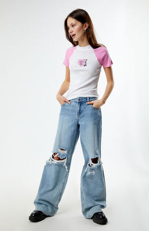 I Don't Love You Anymore Raglan T-Shirt image number 3