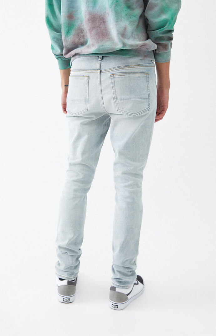 Light Ripped Stacked Skinny Jeans
