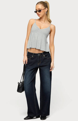 Petite Raelynn Washed Low Rise Baggy Jeans image number 5
