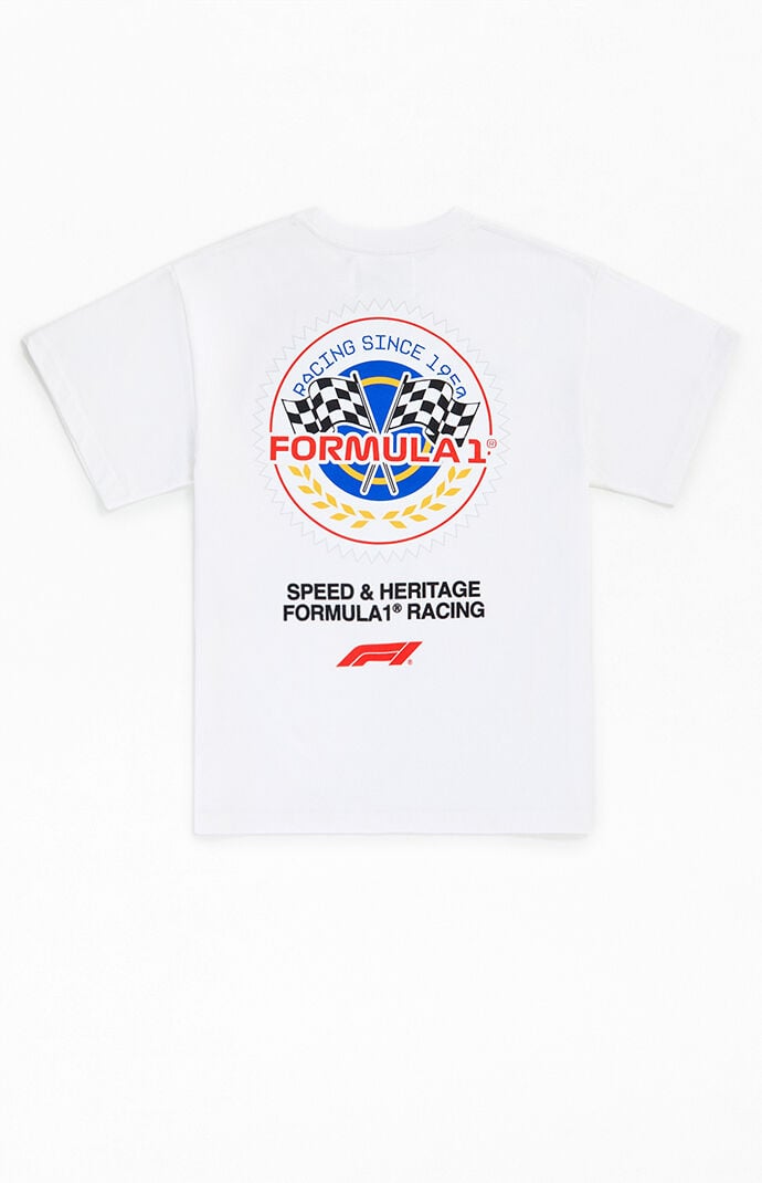 Formula 1 xÂ Pacsun White Emblem T-Shirt