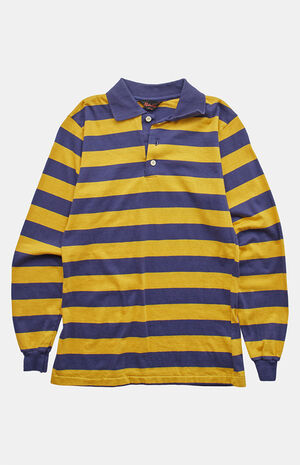 '80s Striped Polo Top image number 1