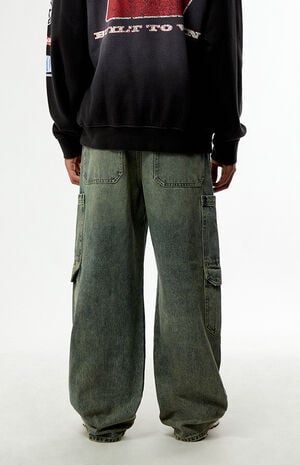 Blake Extreme Baggy Jeans Cargo Medium Blue Tint image number 4