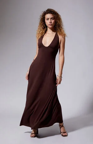 Alexa Halter Midi Dress image number 1