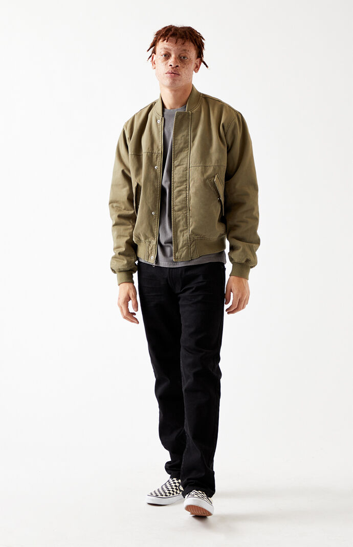 Patched Bomber Jacket