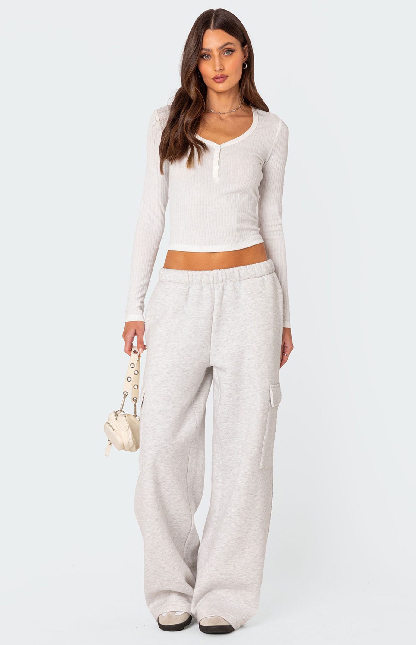 Edikted Wide Leg Cargo Sweatpants | PacSun