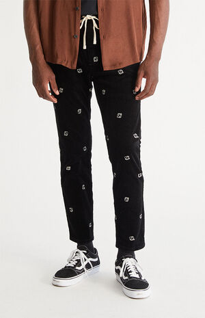 Dice Embroidered CorduroyTrouser Pants image number 1