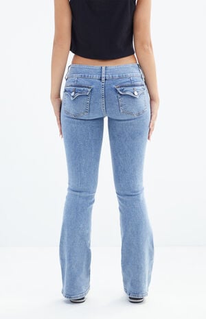 Stretch Dark Indigo Low Rise Bootcut Jeans image number 4