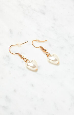 Heart Drop Earrings image number 4