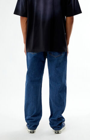 Dark Indigo Skateboarding 501 Straight Jeans image number 3