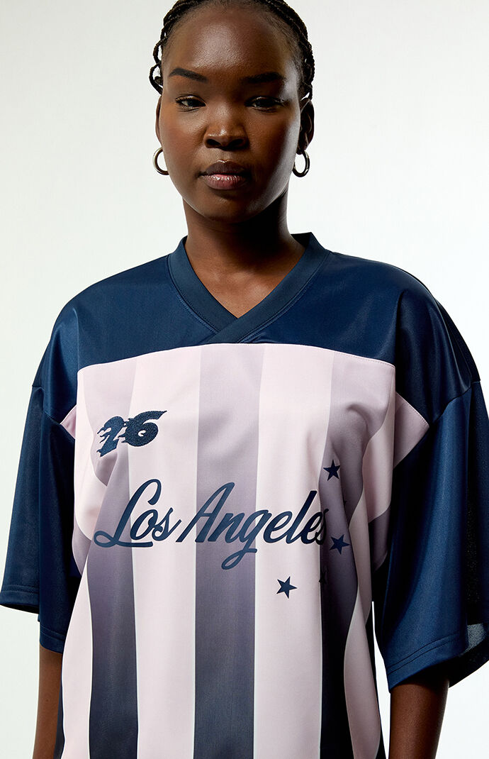 ♡*様 SHORT-SLEEVE SOCCER JERSEY IN JACQUA Pacsun LA Short Sleeve Oversized Soccer Jersey | Pacsun