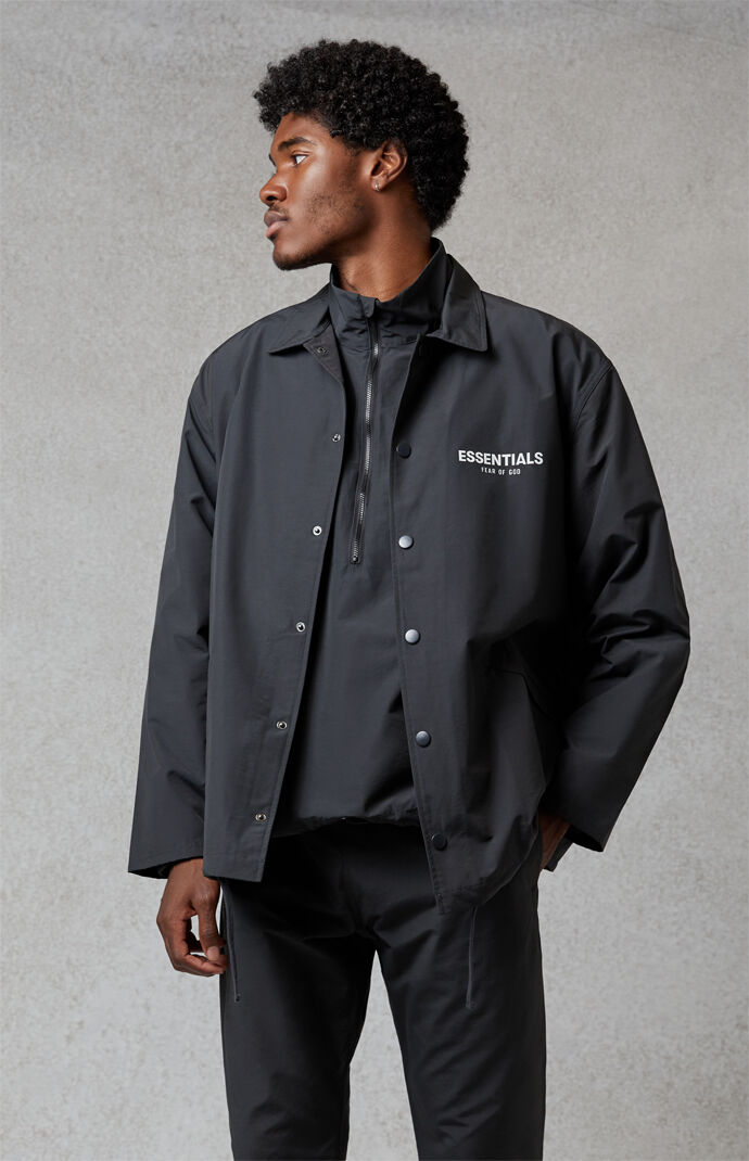 Essentials Black Coach Jacket