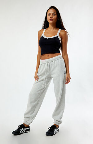 By PacSun Heather Grey Classic Boyfriend Sweatpants image number 1