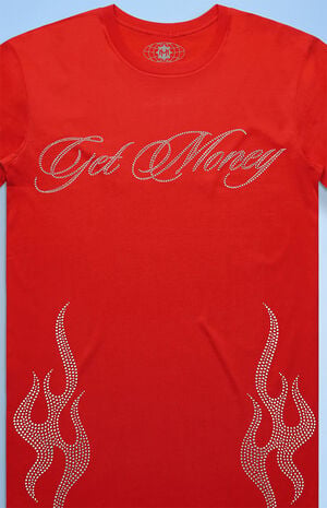 Flames Rhinestone T-Shirt image number 2