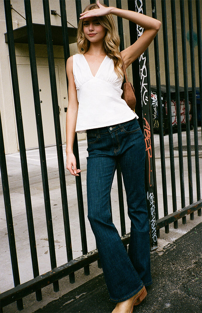 John Galt White V-Neck Tank Top