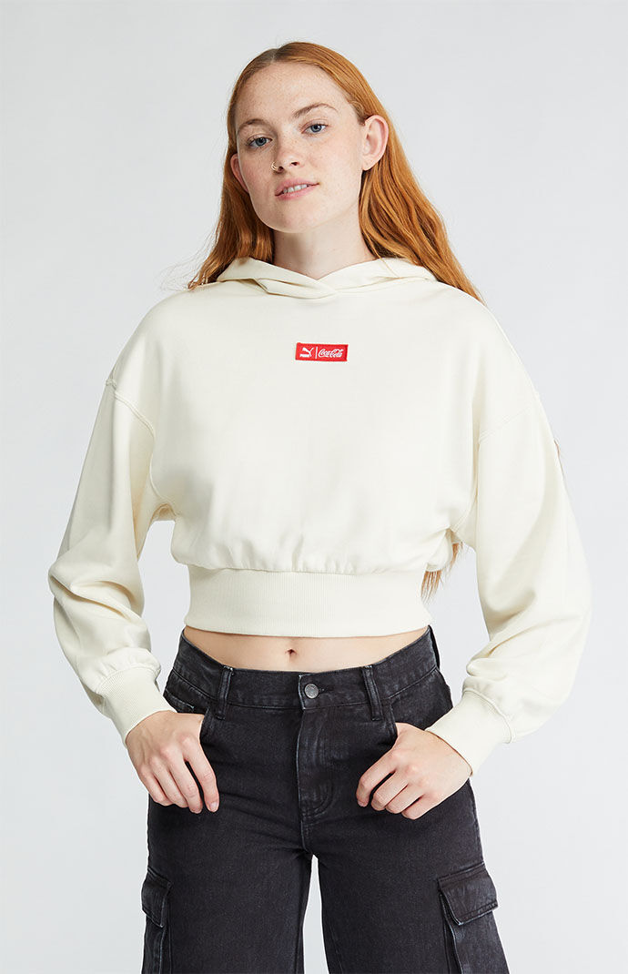 Coca cola best sale crop top hoodie
