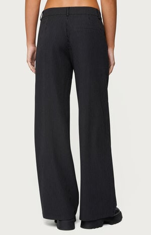 Pinstripe Tailored Straight Leg Pants image number 3