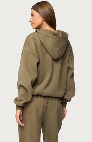 Camo Crush Edikted Oversized Hoodie image number 3