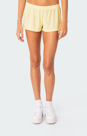 Irene Low Rise Pointelle Micro Shorts image number 2