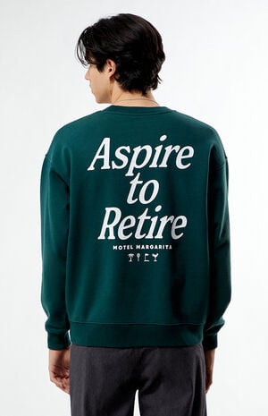 Aspire To Retire Crew Neck Sweatshirt image number 4