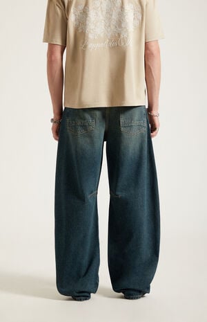 Mason Baggy Barrel Jeans Dart Dark Blue Tint image number 4