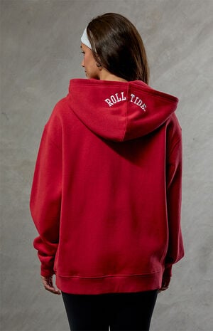 Alabama Crimson Tide Embroidered Zip Up Hoodie image number 4
