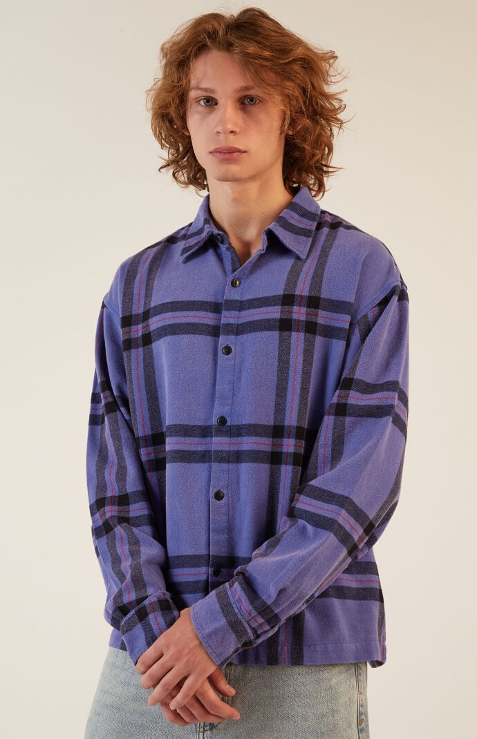 Pacsun flannel hoodie clearance