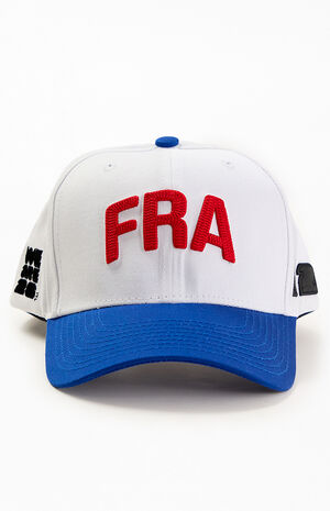Embroidered France Pro Crown Snapback Hat image number 1