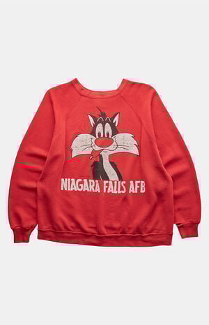 90s Niagara Falls Looney Tunes Crew Neck Sweatshirt image number 1