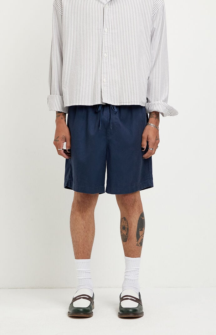 Pacsun NY Embroidered Russel Volley Shorts