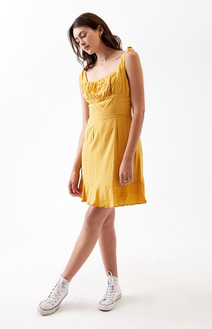 pacsun yellow dress