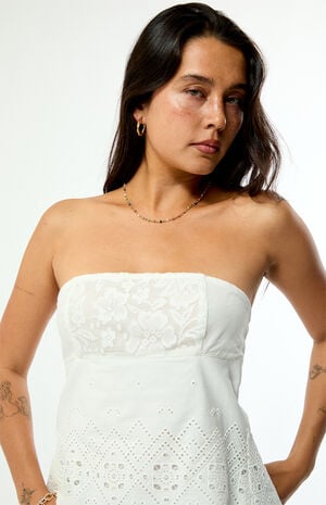 Naomi Patchwork Tie Back Tube Top image number 5