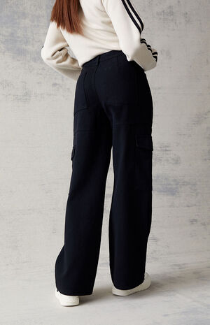 Black Utility Cargo Pants image number 5