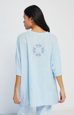 Sky Blue Unbreakable Boyfriend T-Shirt image number 3