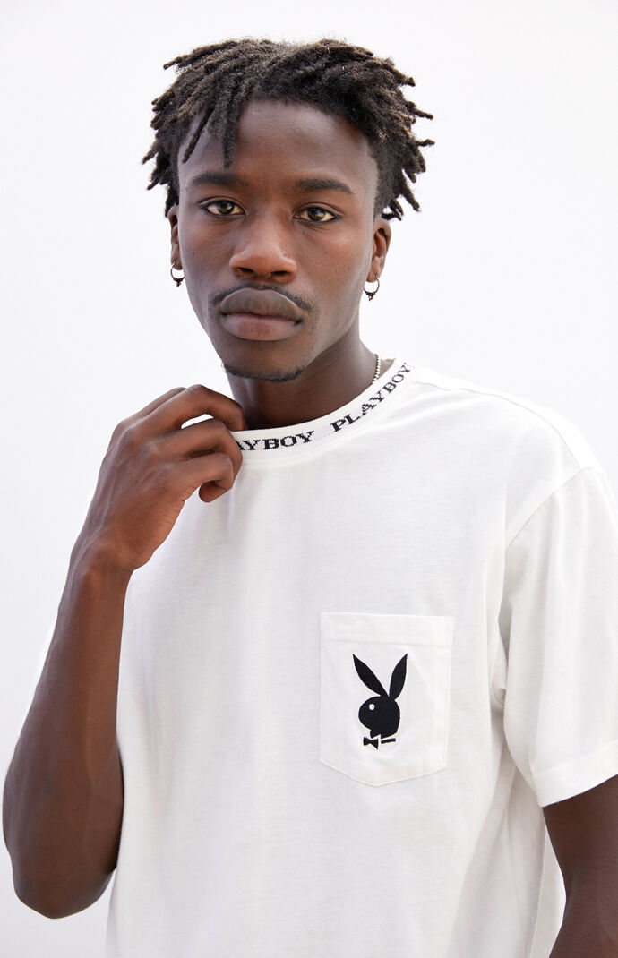 Playboy By PacSun Collar Logo T Shirt PacSun