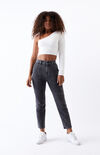 Long Sleeve Cozy One Shoulder Sweater Long Sleeve Cozy One Shoulder Sweater image number null
