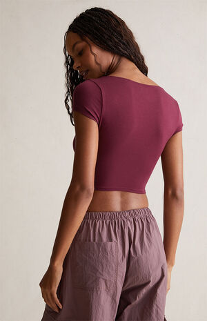 Sculpting Hazel Fitted Scoop Top image number 7