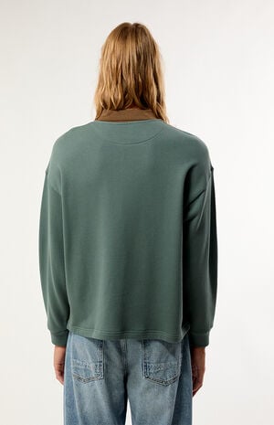 Green Legacy Long Sleeve Rugby Polo Shirt image number 4