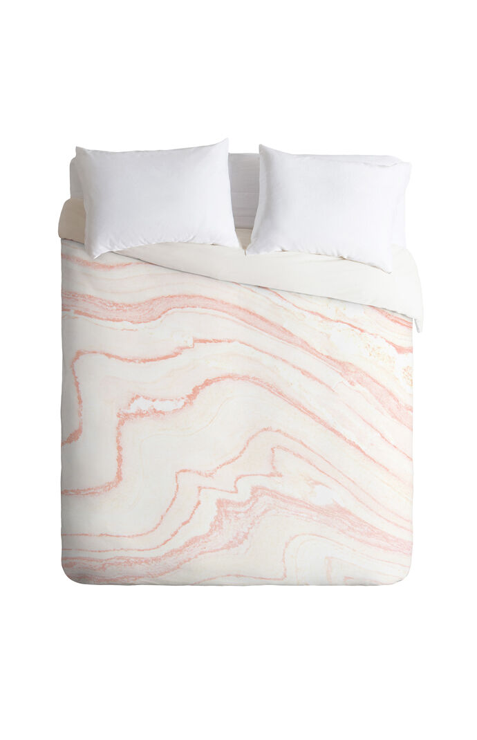 Blush Marble Duvet Set