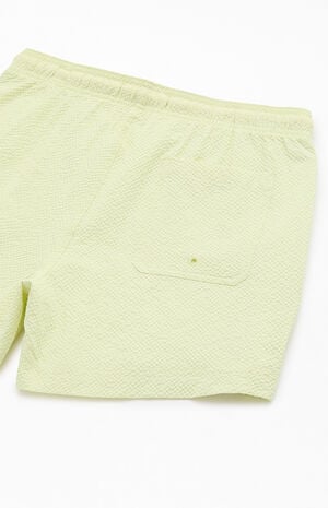 Sea Foam Seersucker 4.5" Swim Trunks image number 4
