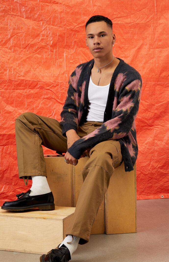 obey crackle cardigan