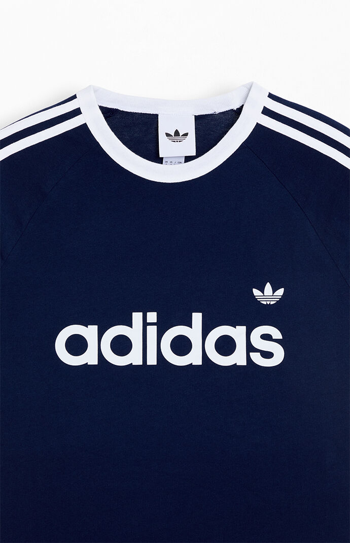 adidas Three Stripe Ringer T-Shirt