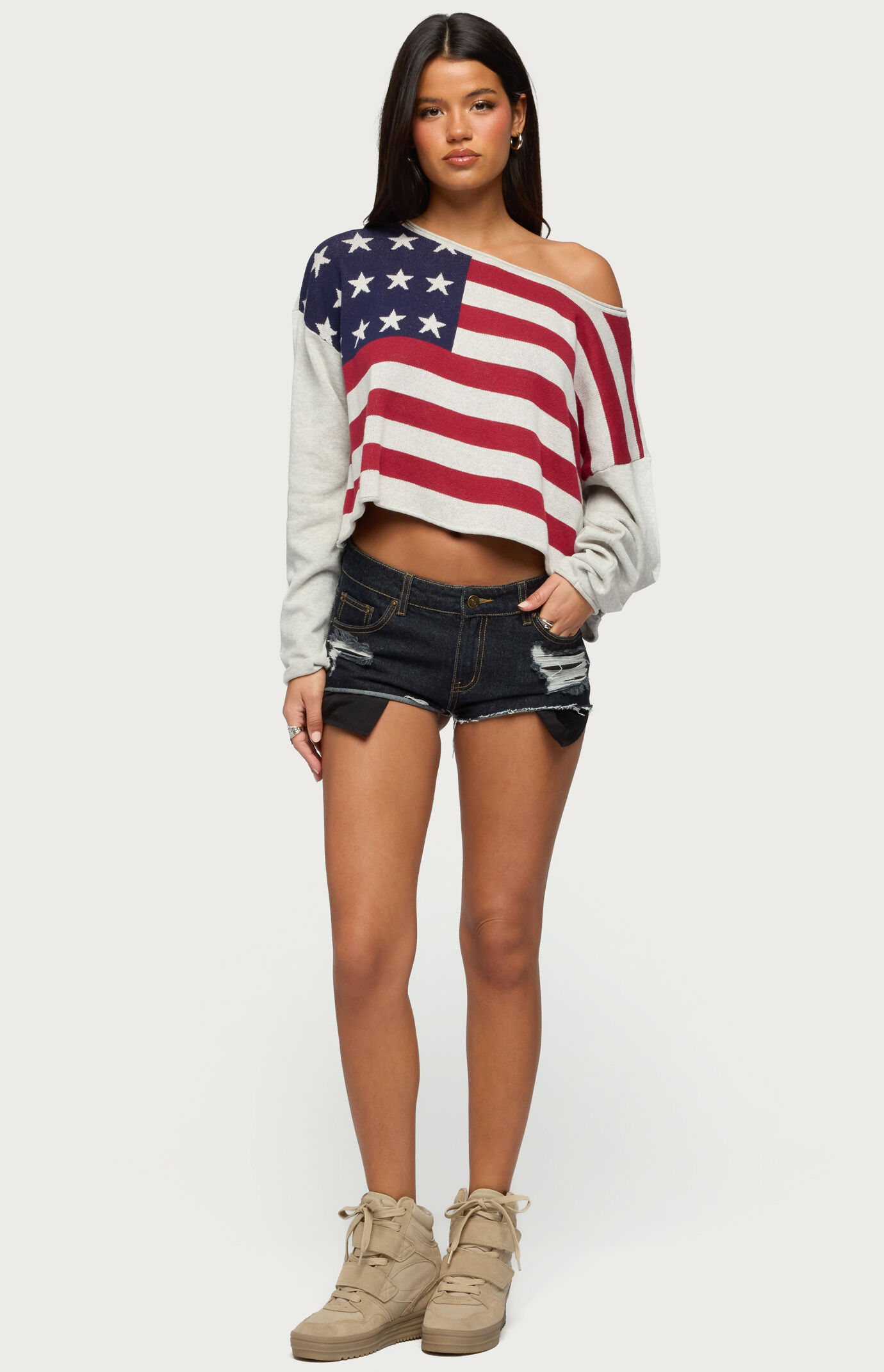 Edikted USA Off Shoulder Sweater