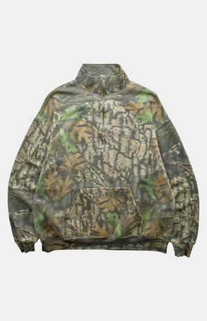 2000s Camo Quarter-Zip Sweatshirt image number 1
