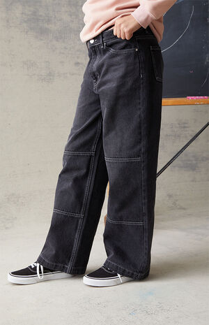 Eco Black Baggy Jeans image number 4