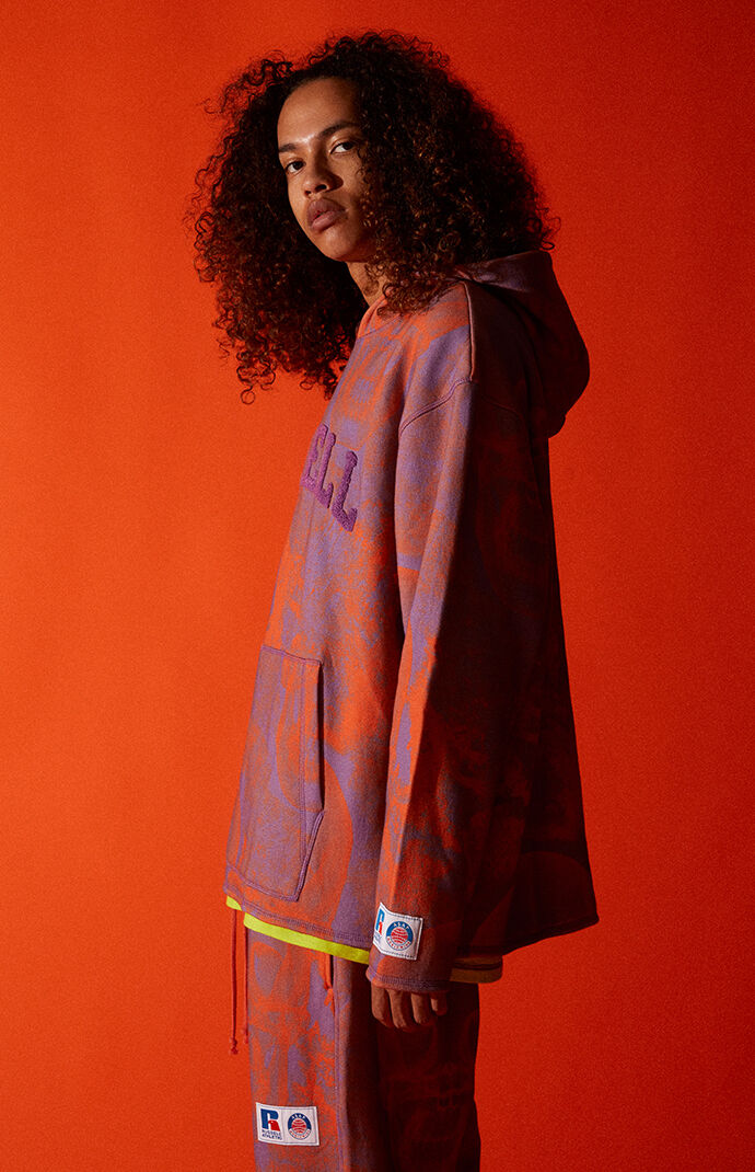 x Russell Athletic Rust Graphic Hoodie