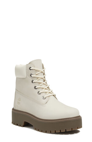 Women's Natural Nubuck Stone Street 6inch Lace-Up Waterproof Boots image number 10